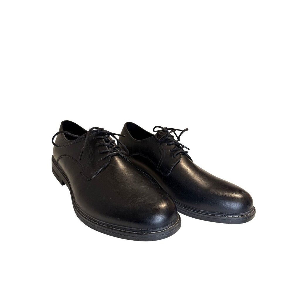 NEW American Eagle Men's Black Dress Oxford Shoes Lace Up Round Toe US 12 [jb]